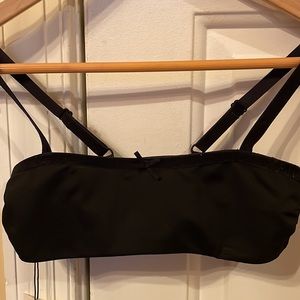 Solid & Striped Black Bikini top